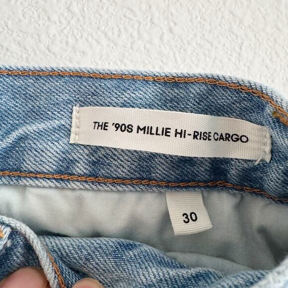 Aritzia x Denim Forum The ’90s Millie Hi-Rise Wide Leg Cargo Jeans Size 30 - Picture 6 of 8